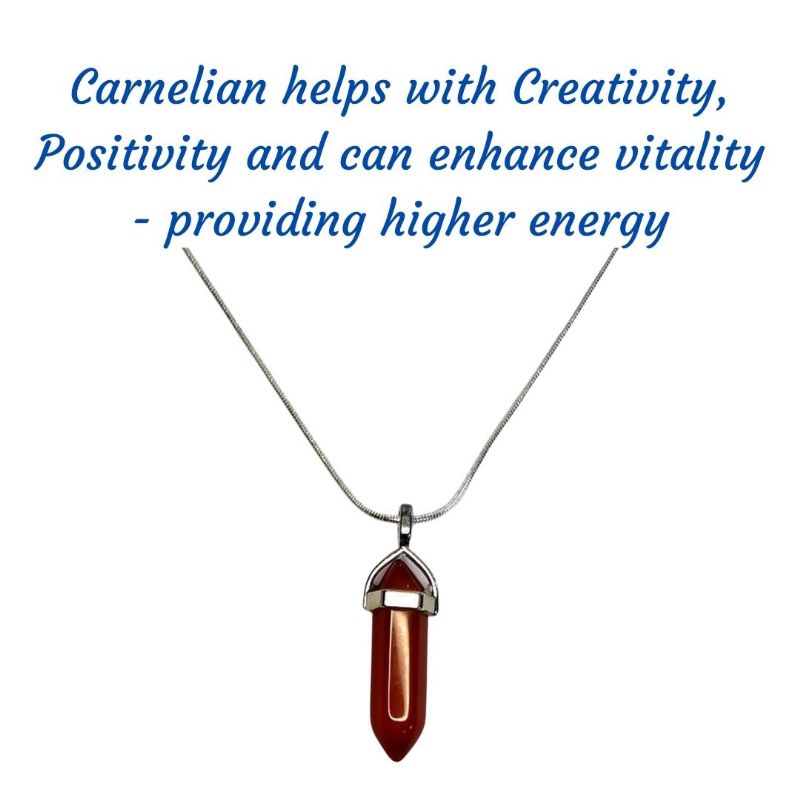 Carnelian Gemstone Pendant